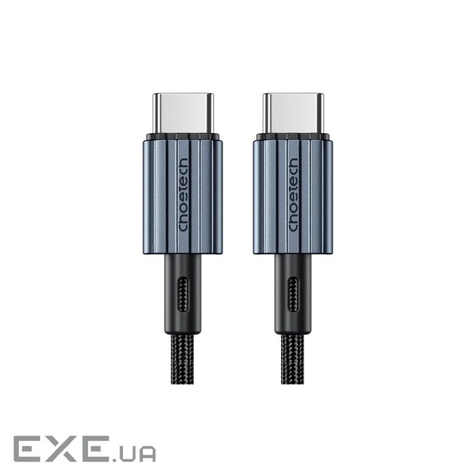 Дата кабель USB-C to USB-C 2.0m PD60W black Choetech (6932112105035)