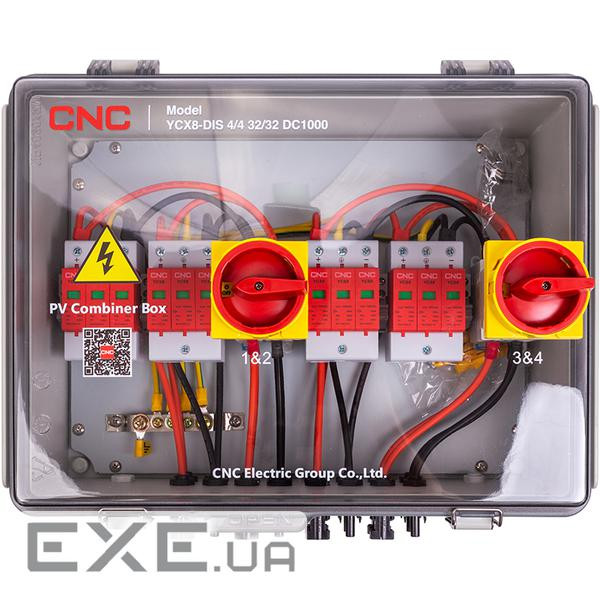 Панель відключення PV CNC 4in-4out YCX8-DIS 4/4 32/32 DC1000 (NV822317) PV CNC 4in-4out YCX8-DIS 4/4 32/32 DC1000 (NV822