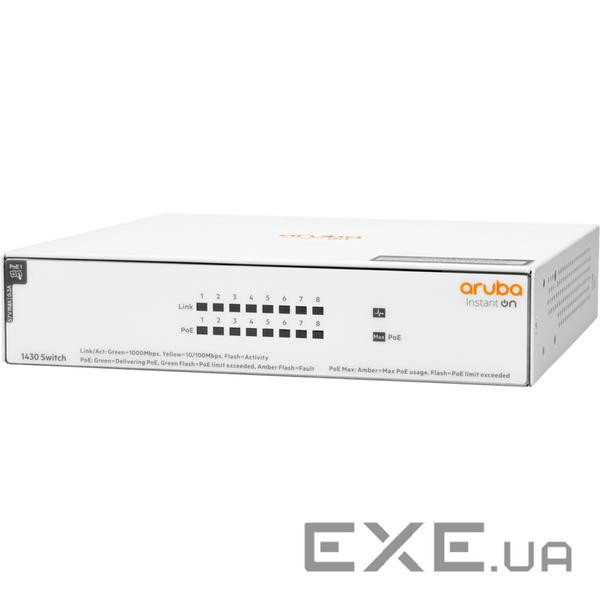 Комутатори Aruba Instant On 1430 8G CL4 PoE 64W Swi tch HPE R8R46A