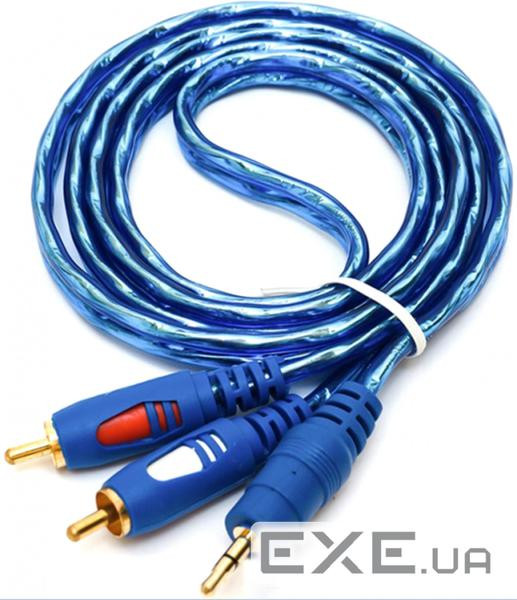 Кабель AUX Audio 3.5мм - RCAx2 M/M 3.0м OEM (S0663)