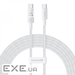 Кабель Baseus Gem Fast-Charging Type-C to Type-C 100W 2m white (P10373000211-01)