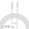 Кабель Baseus Gem Fast-Charging Type-C to Type-C 100W 2m white (P10373000211-01)