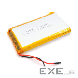 Літій-полімерний акумулятор 12*60*100mm (Li-ion 3.7В 10000мА&middot,год) (1260100) ) (1260100)