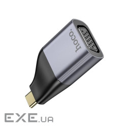 Перехідник HOCO UA34 Type-C (тато) / VGA(мама), Gray, Box (HOCO UA34TV)