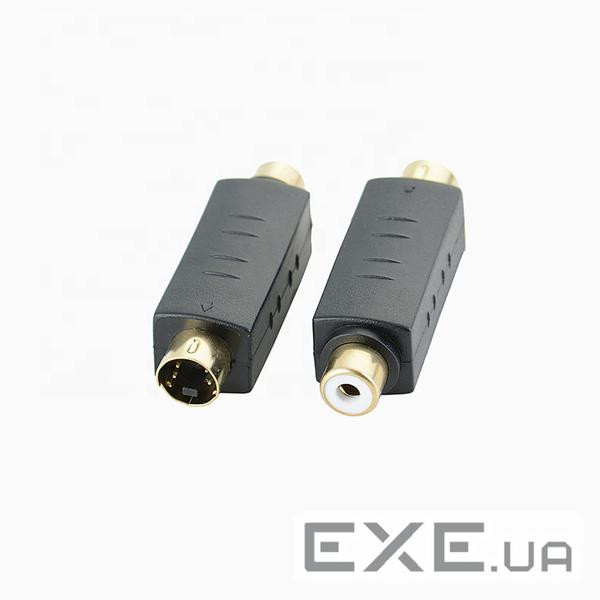 Перехідник відео SVideo 4p-RCA M/F,ielded Gold,чорний (62.09.8233-1) (62.09.8233-1)