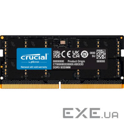 Модуль пам'яті CRUCIAL SO-DIMM DDR5 4800MHz 32GB (CT32G48C40S5)