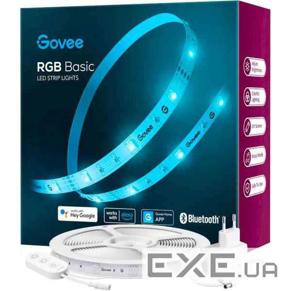 Світлодіодна стрічка Govee H615A LED 5.0m, RGB, WI-FI/Bluetooth, microphone, white (H615A3A3)