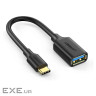 Перехідник OTG USB 3.0 AF to USB-C US154 black Ugreen (30701)
