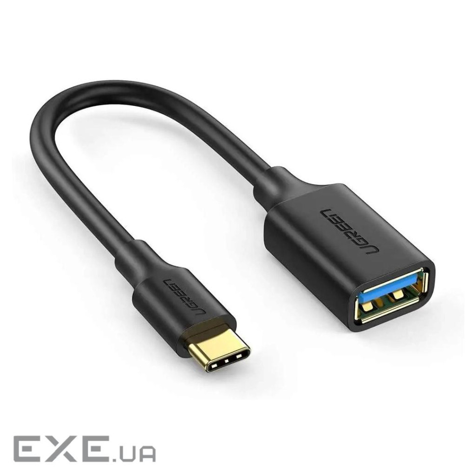 Перехідник OTG USB 3.0 AF to USB-C US154 black Ugreen (30701)