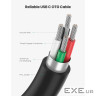 Перехідник OTG USB 3.0 AF to USB-C US154 black Ugreen (30701)