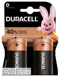 Батарейка D (LR20), лужна, Duracell, 2 шт , 1.5V, Shrink Card (MN1300)