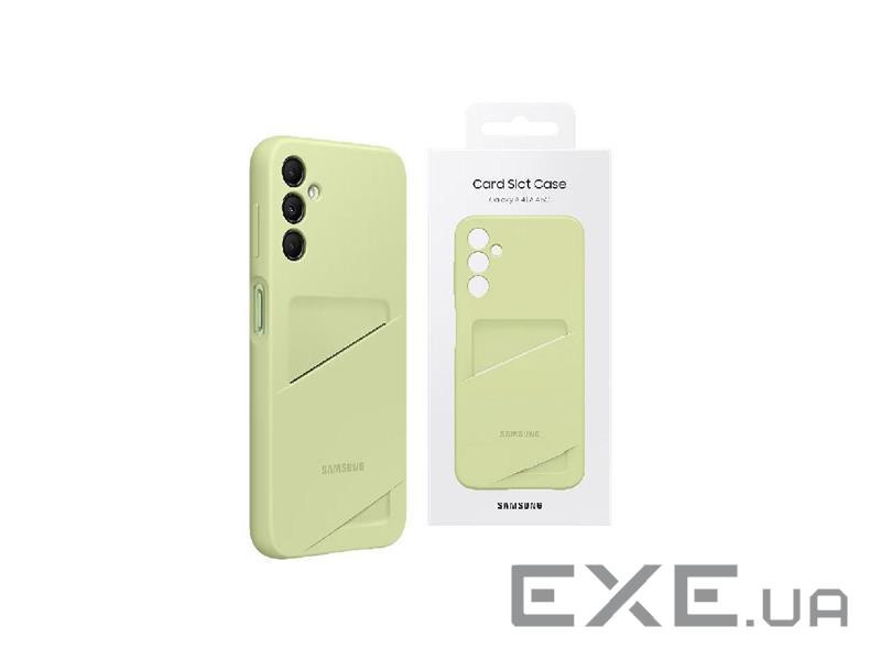 Чохол до мобільного телефона Samsung A14 Card Slot Case Lime (EF-OA146TGEGRU)