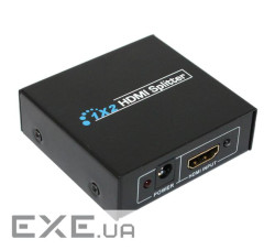 Активний HDMI сплітер 1=>2 порти, 1080р , DC5V/1A Q50 (YT-S-HDMI1=>2)