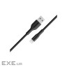 Кабель Promate xCord-Ai USB - Lightning (M/M), 1 м , Black (xcord-ai.black)