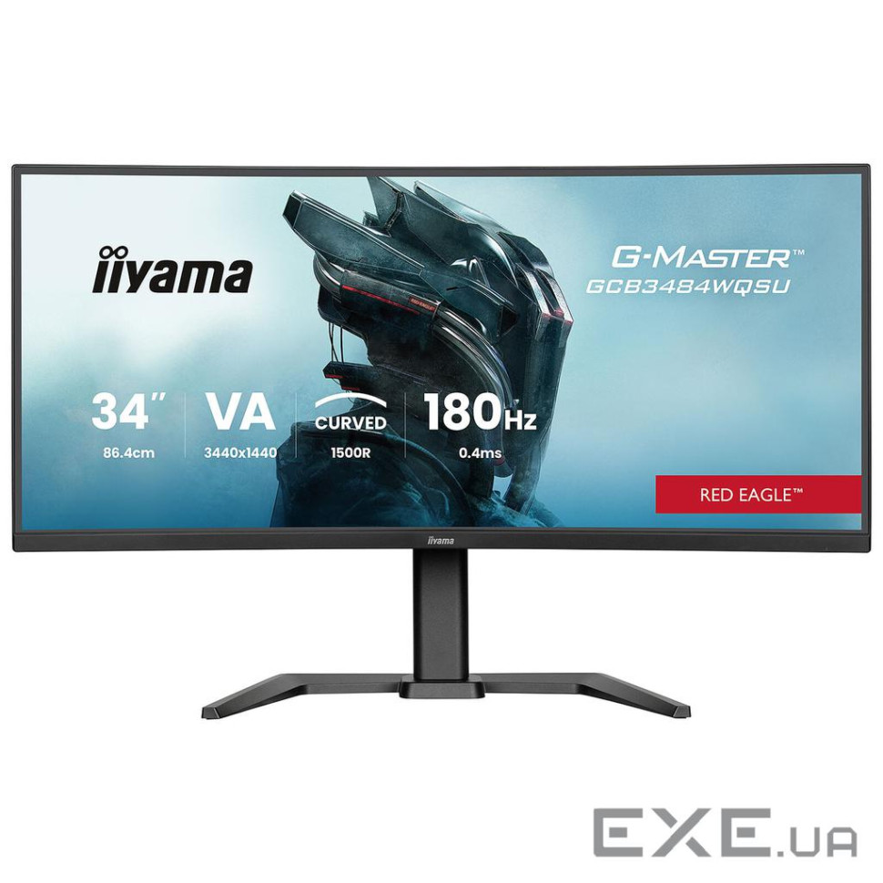 34" 21:9 вигнутий VA РК монітор, 0,4 мс (MPRT), 1 80 Гц, Adaptive Sync, HDR, 2xHDMI (GCB3484WQSU-B1)