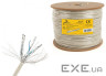 CAT6A, одножильна, мідь (AWG23), LSZH, екранована фольгою, 305 м (SPC-6A-LSZHCU-SO)