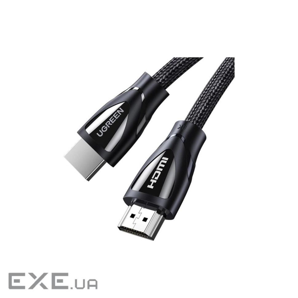 Кабель мультимедійний HDMI M to HDMI M 2.0m braided HD140 black Ugreen (80403) (90403643)