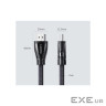 Кабель мультимедійний HDMI M to HDMI M 2.0m braided HD140 black Ugreen (80403) (90403643)