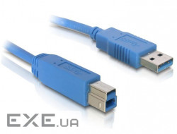 Кабель принтера USB 3.0 A-> B M / M 1.8m, HQ, BagHook, синій, Delock (70.08.2434-50)
