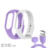 Ремінець до фітнес браслета Armorstandart комплект 3шт Xiaomi Mi Band 7/6/5 New Style Lav (ARM77039)