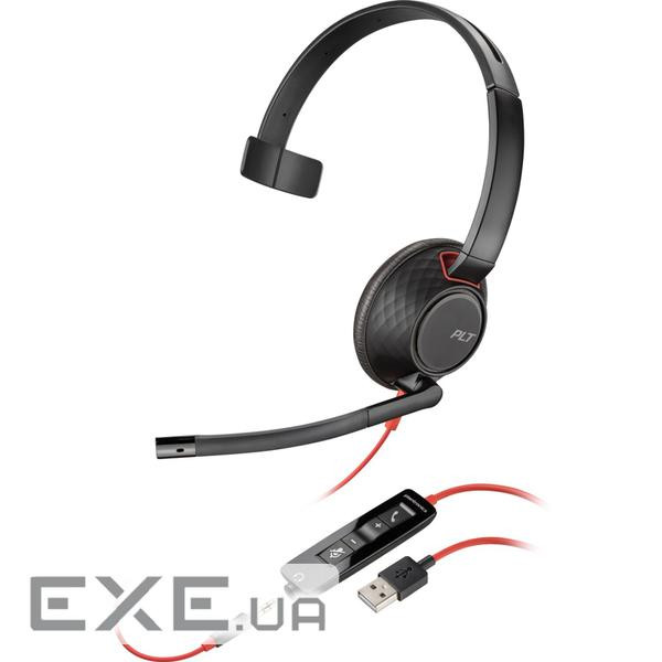 Навушники Poly BlackWire 5210 USB-A HS Mono Black (80R98AA)