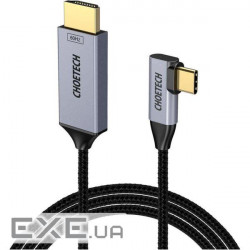 Кабель мультимедійний USB-C to HDMI M 1.8m 4K60Hz 90 corner Choetech (XCH-1803)