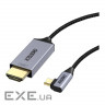 Кабель мультимедійний USB-C to HDMI M 1.8m 4K60Hz 90 corner Choetech (XCH-1803)