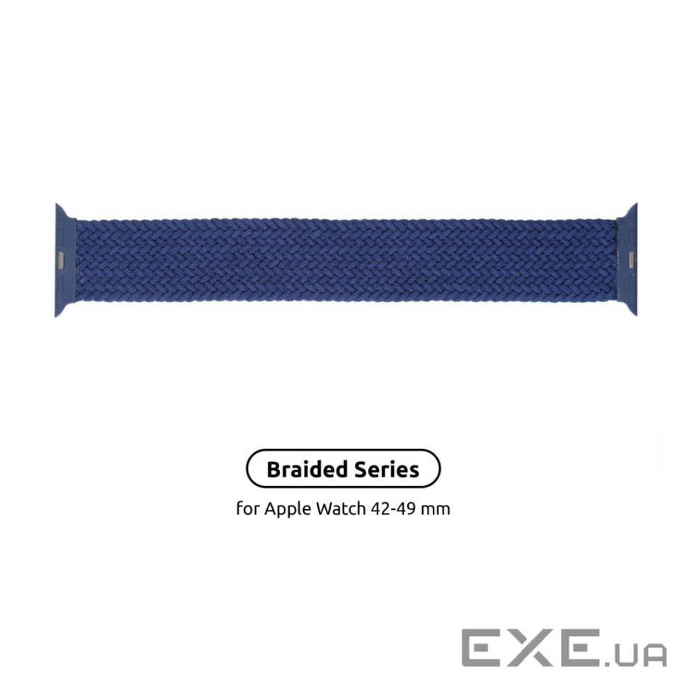 Ремінець ArmorStandart Braided Solo Loop для Apple Watch 42/44/45/49mm Atlantic Blue Size (ARM58079)