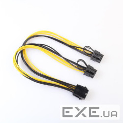 Кабель живлення внутрішній PCIePower 8p 1x2 F/M (6+2),x2 0.3m Y-кабель 8(6+2) splitter, (84.00.7172) 8(6+2) splitter, (8