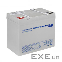 Акумуляторна батарея LogicPower 12V 55AH (LPM-MG 12 - 55 AH) AGM мультигель (3873)
