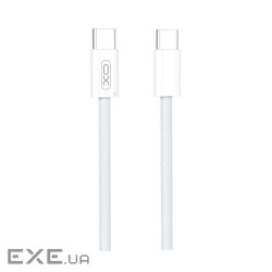 Дата кабель USB-C to USB-C 1.0m 60W white XO (NBQ260A_С_White)