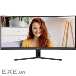 Монiтор TFT AOC 34" CU34B3E 21:9 VA Curved WQHD 120Hz HDMI DP Black