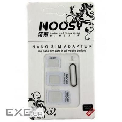 Адаптер для SIM-карт Noosy Adapter Nano SIM for all size (19712 / 15514)