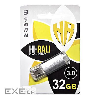 Флеш-накопитель Hi-Rali USB3.0 32GB Rocket Series Silver (HI-32GB3VCSL)
