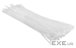 Стяжка Top Tools біла, 3.6x300 мм, пластик, 100 шт. (44E954)