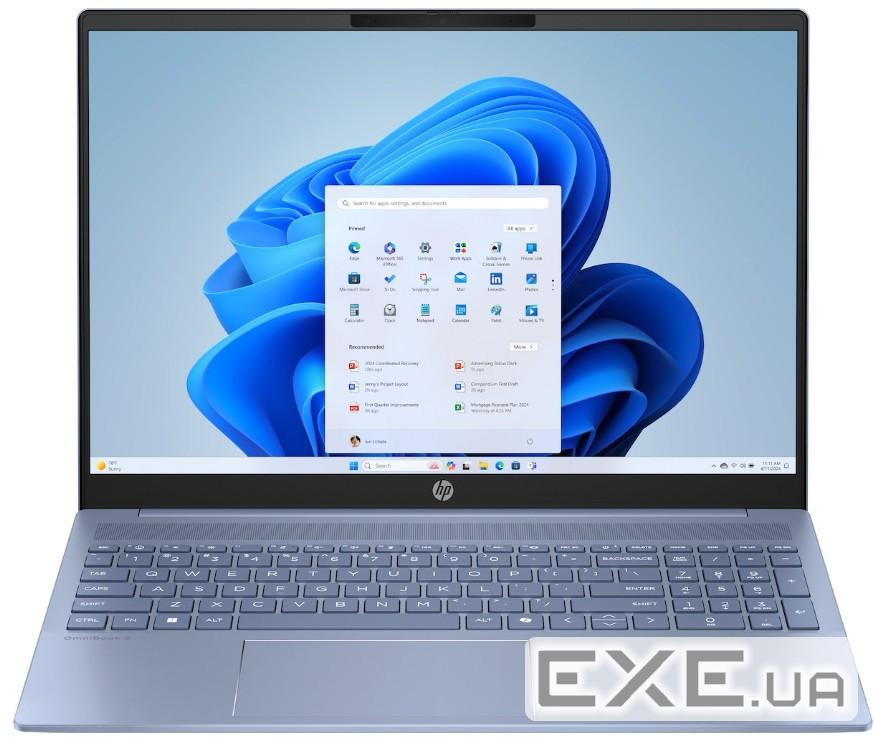 ноутбук 16_2KI/U5-225U/16/512/Intel HD/DOS/BL/Sky Blue HP OmniBook5 LaptopAI 16-af1036ua (D8ZD2EA)