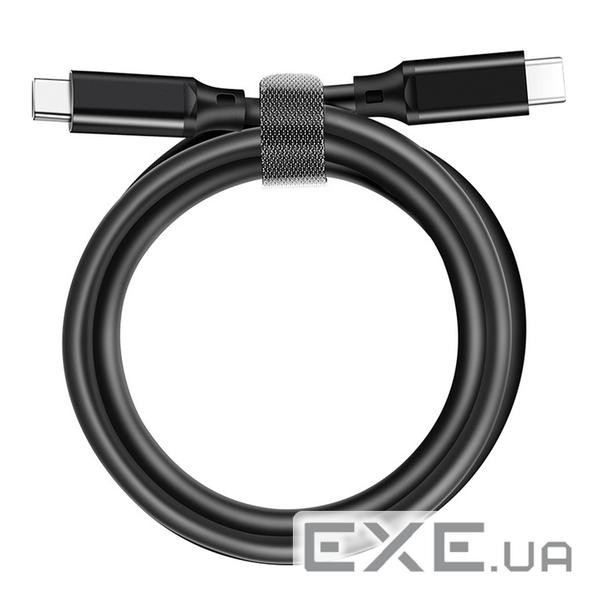 Кабель USB3.1Type-C M-M,1.0 м,PD3.0Gen2 100W(20V5A),4K 60Hz чорний (S0595)