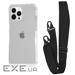 Чохол WAVE Clear Case with Strap iPhone 13 Pro Max black (57011 black)