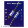 Аудіо кабель CableTime Toslink (M) - Toslink (M), 1 м (CF30H) (CA915286)