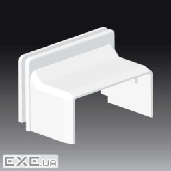 З"єднувач перехідний для коробки LK 80x28 білого кольору, Серія LHD, ПВХ (8639_HB)