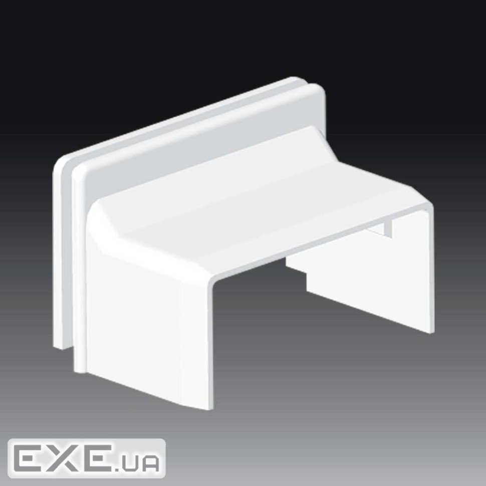 З"єднувач перехідний для коробки LK 80x28 білого кольору, Серія LHD, ПВХ (8639_HB)