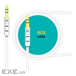 Кабель мультимедійний 3.5mm M to 3.5mm M 1.0m white Piko (1283126489167)