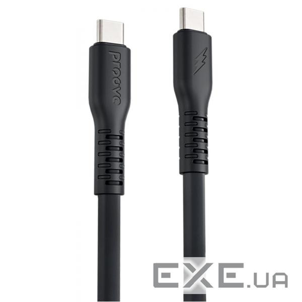 Кабель Proove Eternal Type-C to Type-C 60W (2m) black (CCET60002221)