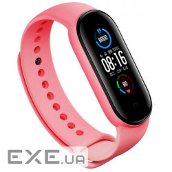 Ремінець для фітнес браслета BeCover Silicone Xiaomi Mi Smart Band 5 Pink (705069)