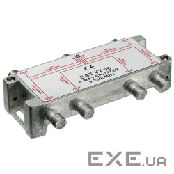 Перехідник антенний RF:F 1x6 F/F (Splitter),SAT 5-2450MHz Digital (75.06.7004-10) RF:F 1x6 F/F (Splitter),SAT 5-2450MHz