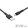 Кабель BOROFONE BX31 Soft silicone Micro-USB devices 1m. Black (BX31MB)