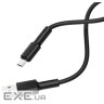 Кабель BOROFONE BX31 Soft silicone Micro-USB devices 1m. Black (BX31MB)