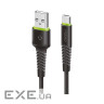 Дата кабель USB 2.0 AM to USB-C 2.0m CBFLEXT2 Black Intaleo (1283126521423)