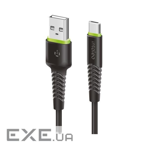 Дата кабель USB 2.0 AM to USB-C 2.0m CBFLEXT2 Black Intaleo (1283126521423)