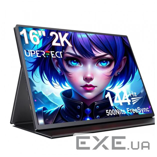 Монітор 16" UPERFECT UGame C2 Pro, Black, WLED, IPS, 2560x1600, 16:10, 3 мс, 144 Гц, 350 к (M160T04